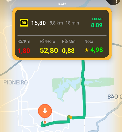 Card de Lucro Real Justo App